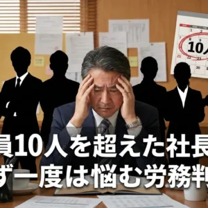 社員10人を超えた社長が必ず一度は悩む労務判断